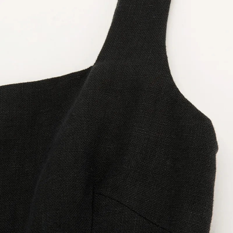 ST. AGNI SS24 Slip Dresses Women's Black-2