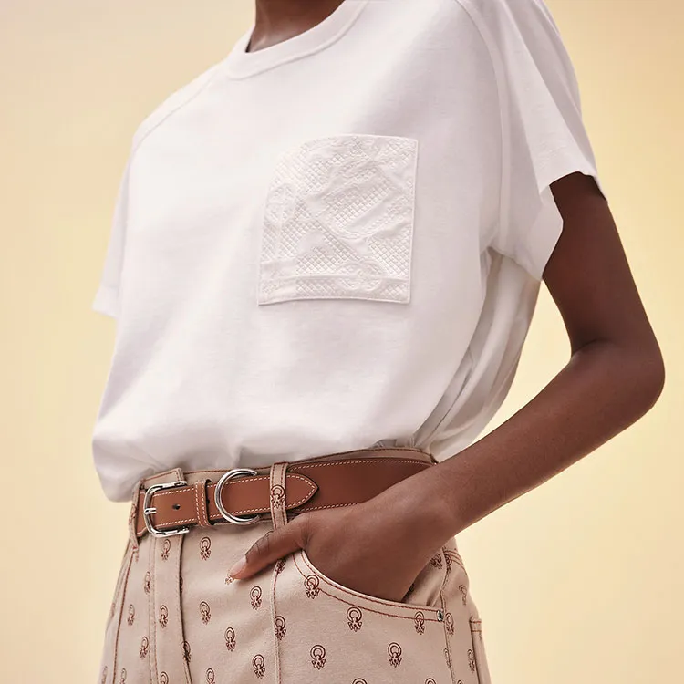 HERMES SS22 T Shirt Women's White-3