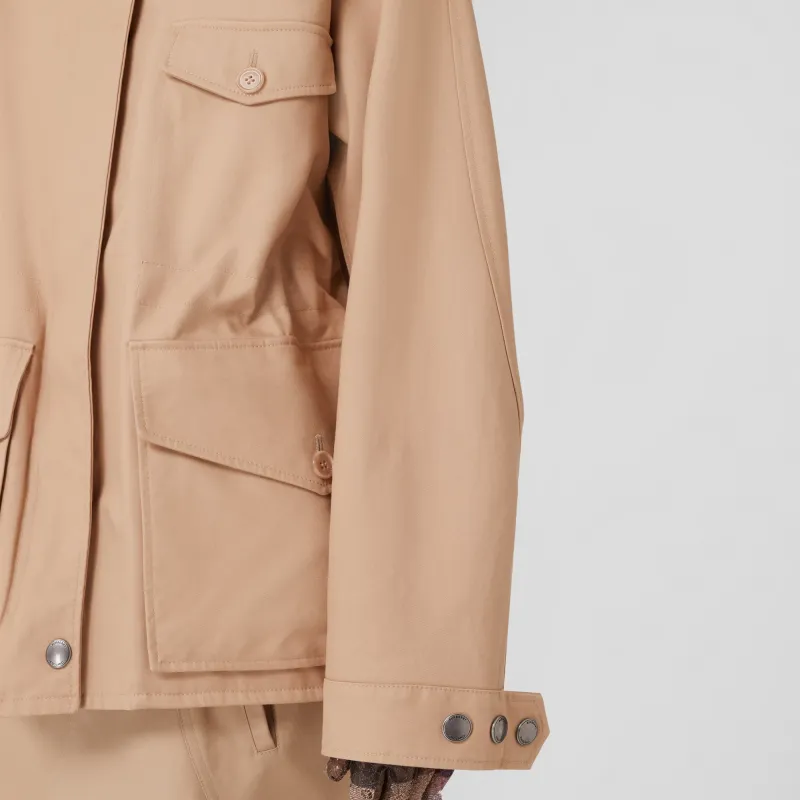 Burberry Gabardine Cotton Jacket-5