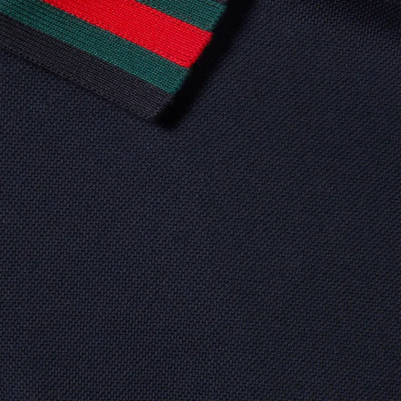 GUCCI Stripe Detailed Polo Shirt-5