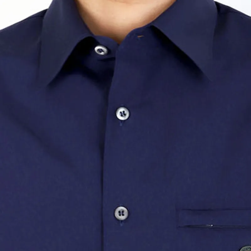 PRADA Triangle Enamel Logo Buttoned Shirt-2