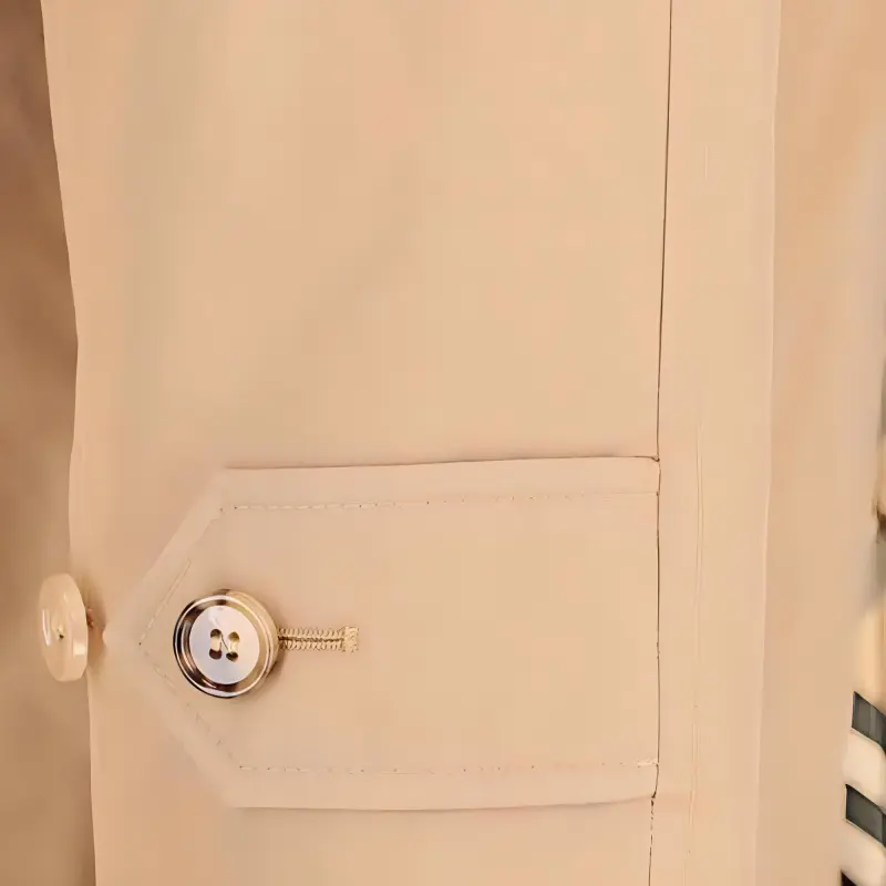 Burberry Long Sleeved Buttoned Trench Coat-4
