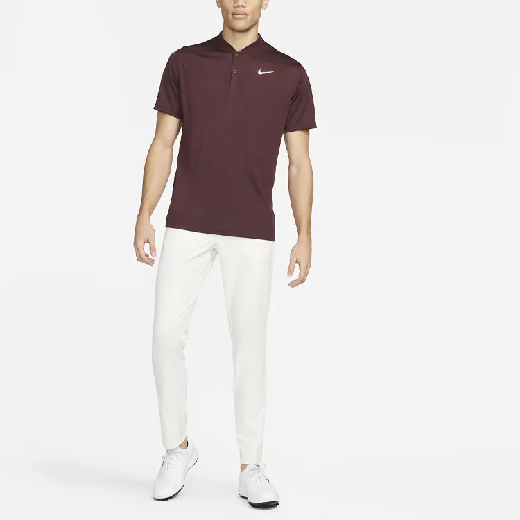 Nike Polo Shirts Men Dark Brown-2