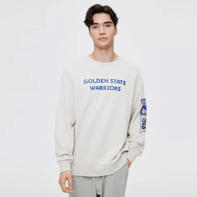 NBA Team Story Series Sweatshirts Men Beige-2