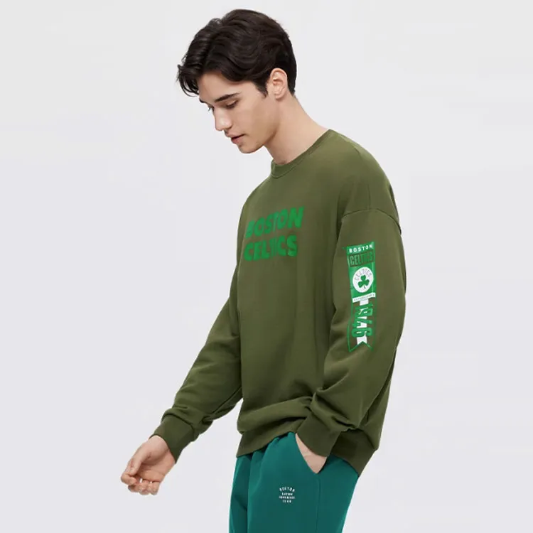 NBA Team Story Series Sweatshirts Men Army Green-4