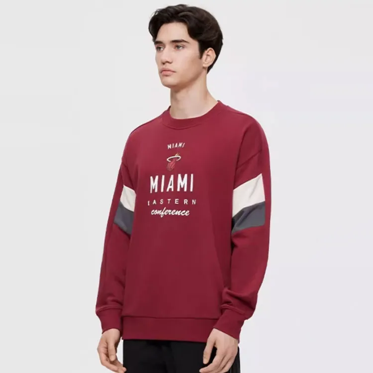 NBA Miami Heat Sweatshirts Unisex Deep Red-2