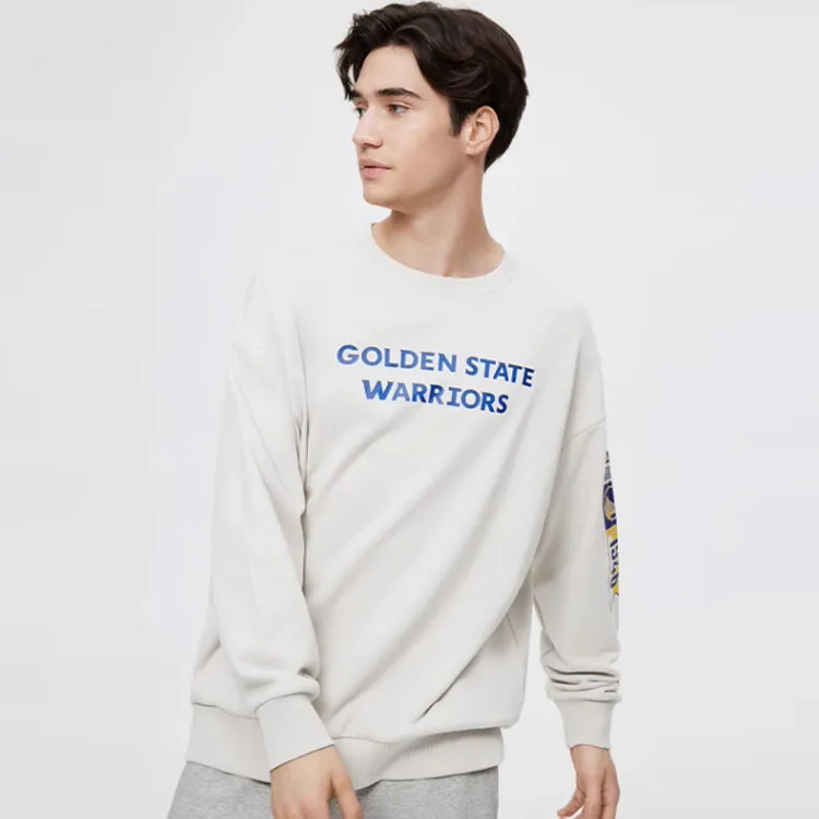 NBA Team Story Series Sweatshirts Men Beige-5