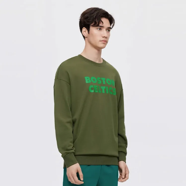 NBA Team Story Series Sweatshirts Men Army Green-5