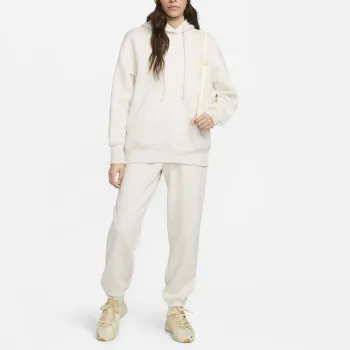 Nike Women's Phoenix Fleece Oversized Pullover Hoodie Light Orewood Brown/Sail