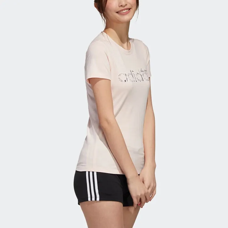 Adidas T Shirts Women's Light Pink-3