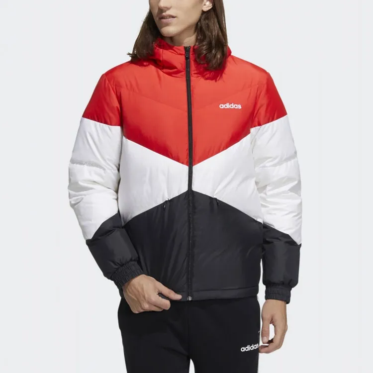 Adidas Down Jackets Men Vivid Red White-2