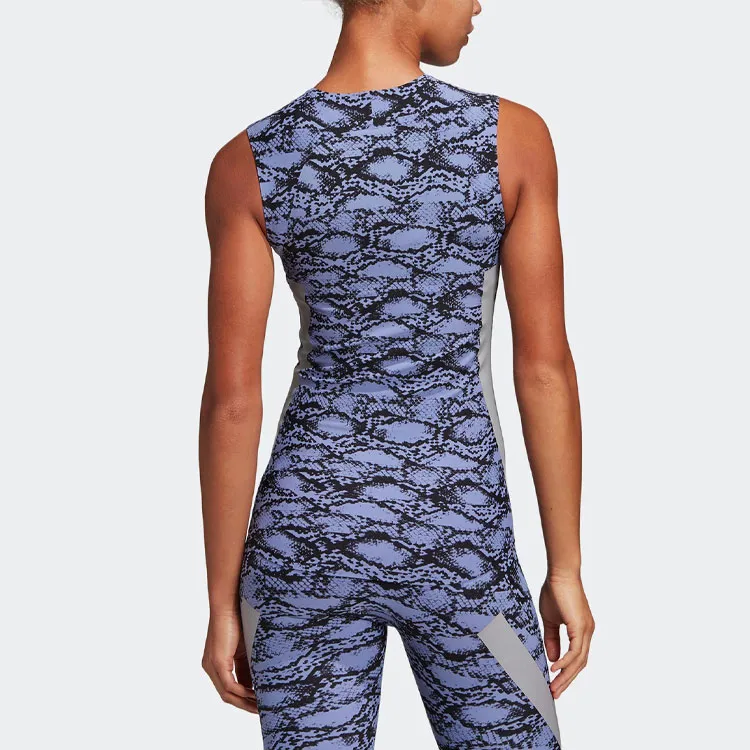 Adidas Sleeveless Sports Shirts Women's Light Purple-2