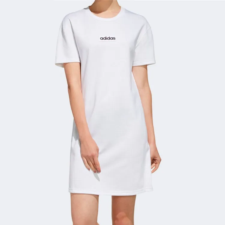 Adidas Neo Short Sleeved Dresses Women's White-1