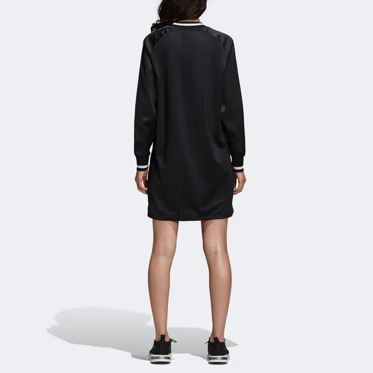 Adidas Originals Long Sleeved Dresses Women's Black-2