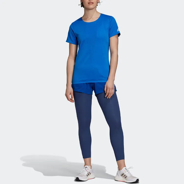 Adidas D4T T Shirts Women's Sky Blue-5