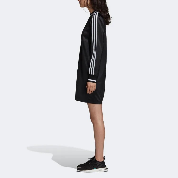Adidas Originals Long Sleeved Dresses Women's Black-3