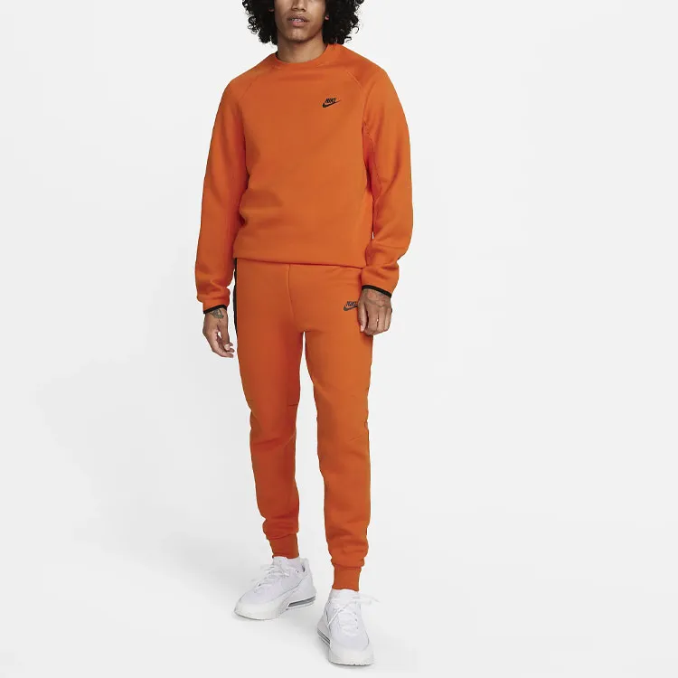 Nike Sweatshirts Men Orange Red-2