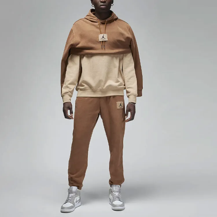 Jordan Essentials Knitted Sweatpants Men Tan-3