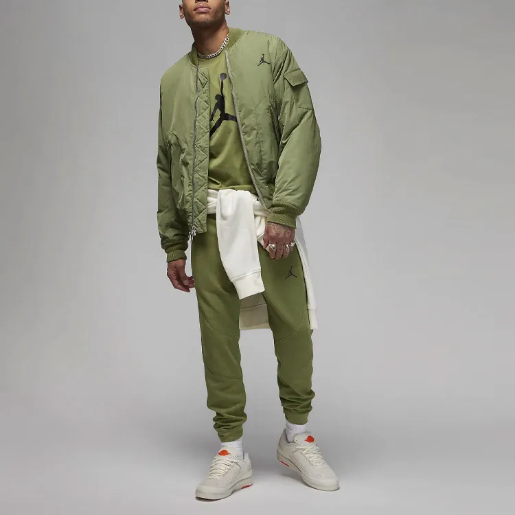 Jordan T Shirts Men Olive Green-2