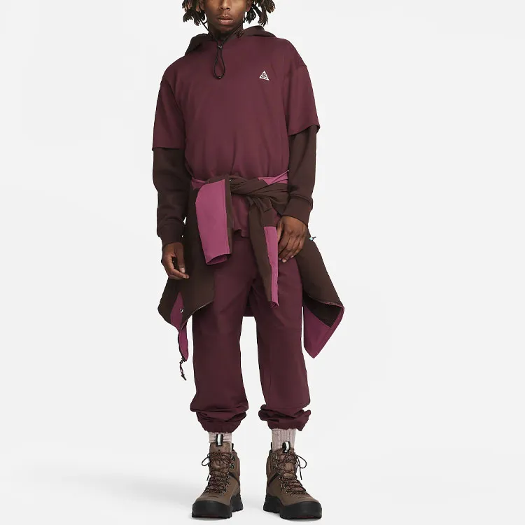 Nike T-Shirts Men Burgundy-2