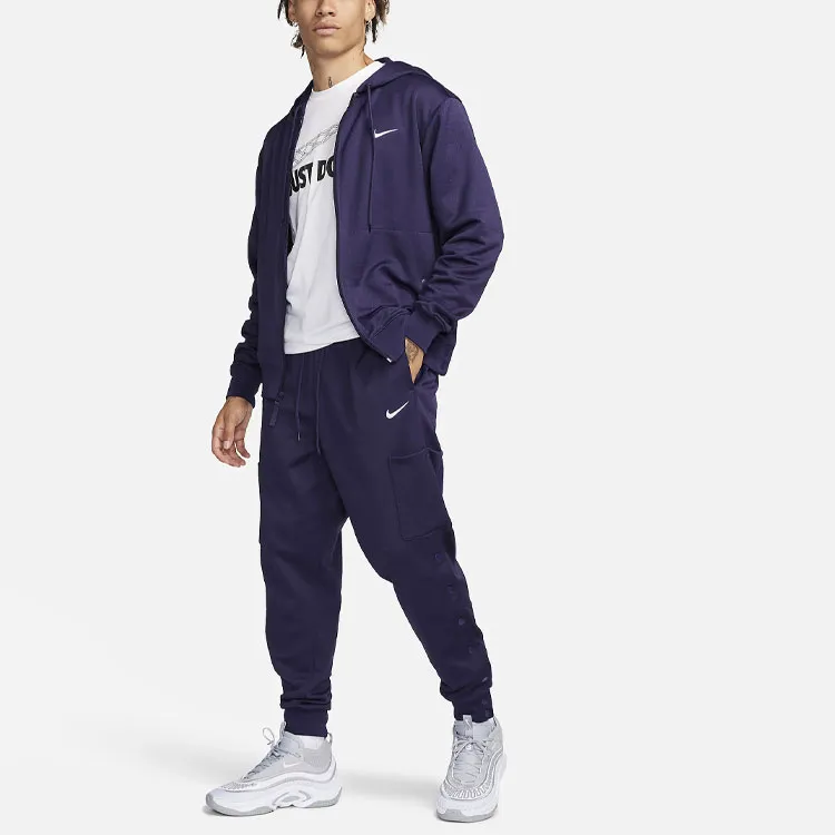 Nike Knitted Sweatpants Men Marine Blue-2