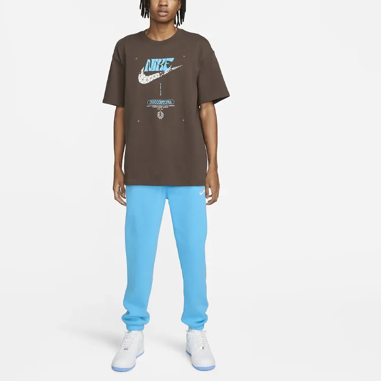 Nike T Shirts Men Brown-2