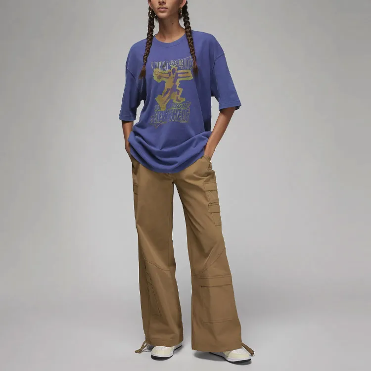 Jordan T Shirts Women's Sky Purple-2