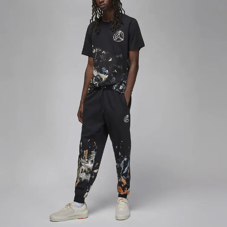 Jordan Knitted Sweatpants Men Black-2