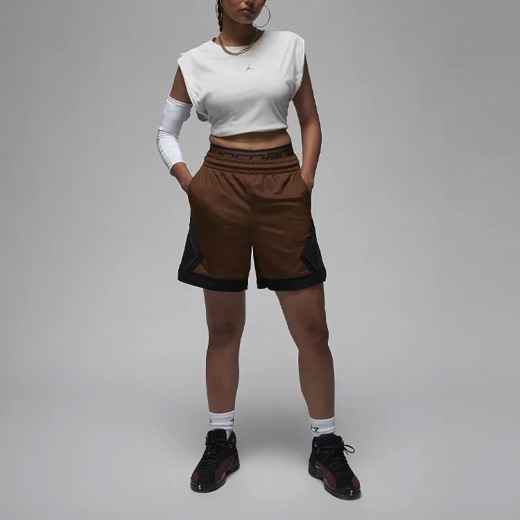 Jordan Sport Sports Shorts Women's Brown-1