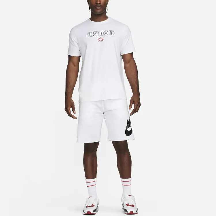 Nike T-Shirts Men White-2