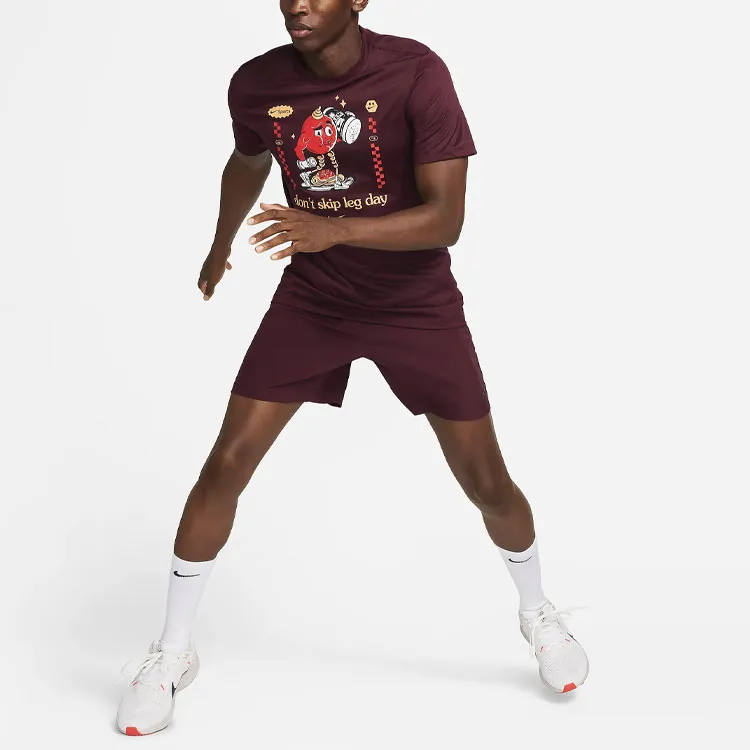 Nike Sports Shorts Men Burgundy-1