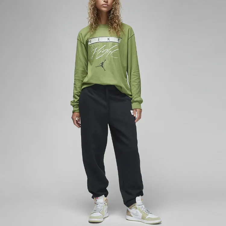 Jordan T Shirts Women's Light Olive-2