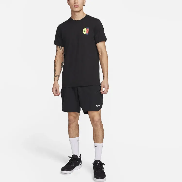 Nike T Shirts Men Black-2