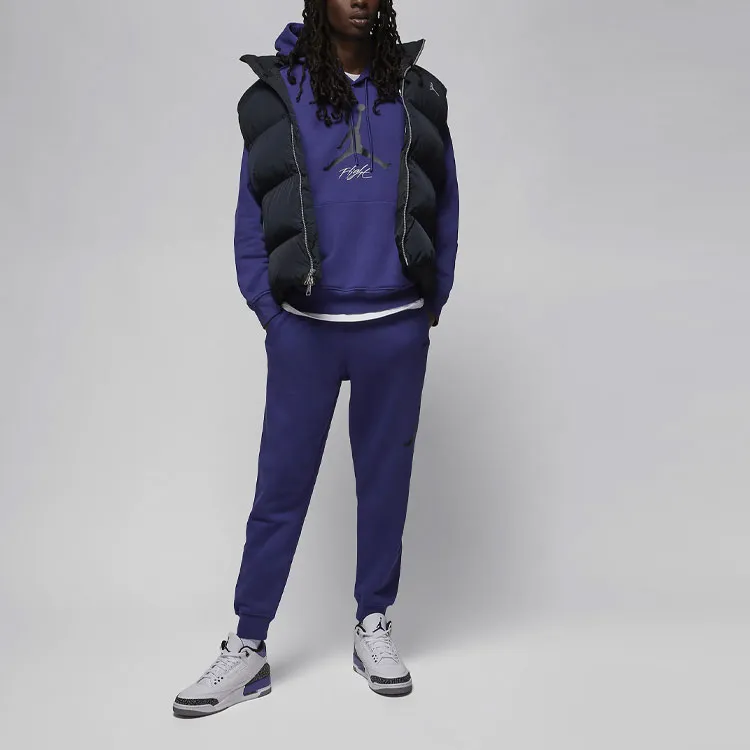 Jordan Essentials Knitted Sweatpants Men Sky Purple-2