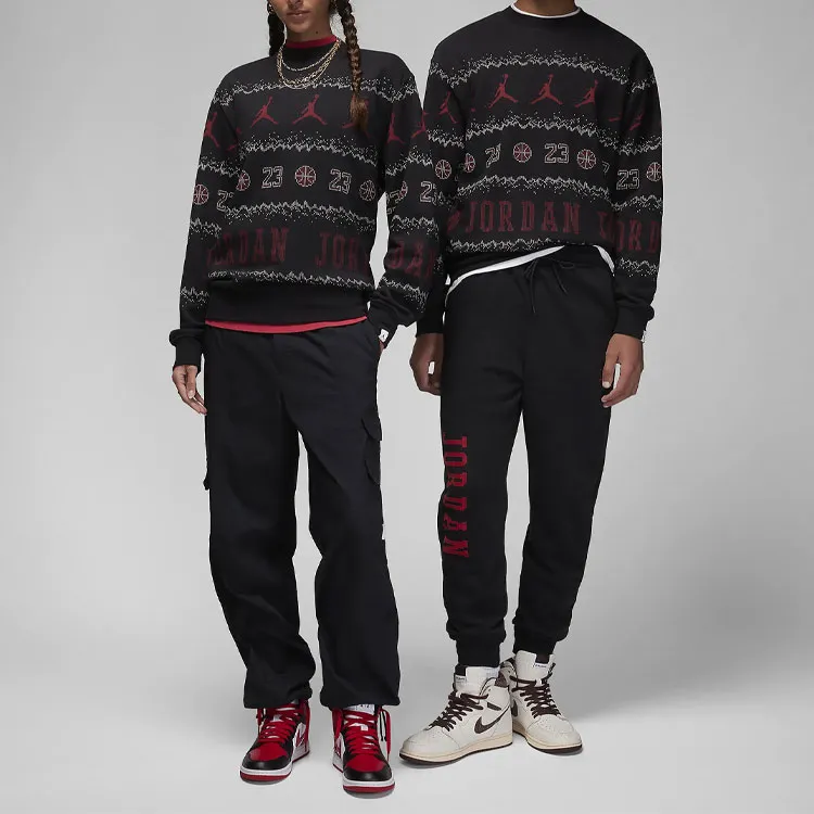 Jordan Essentials Holiday Sweatshirt Unisex Black-2