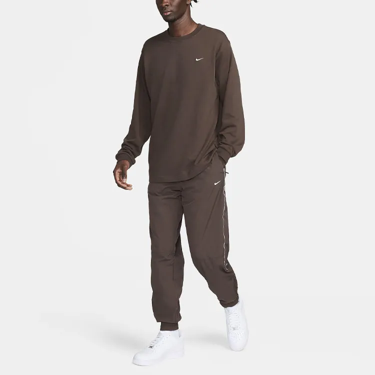 Nike Solo Swoosh Casual Pants Men's Brown-2