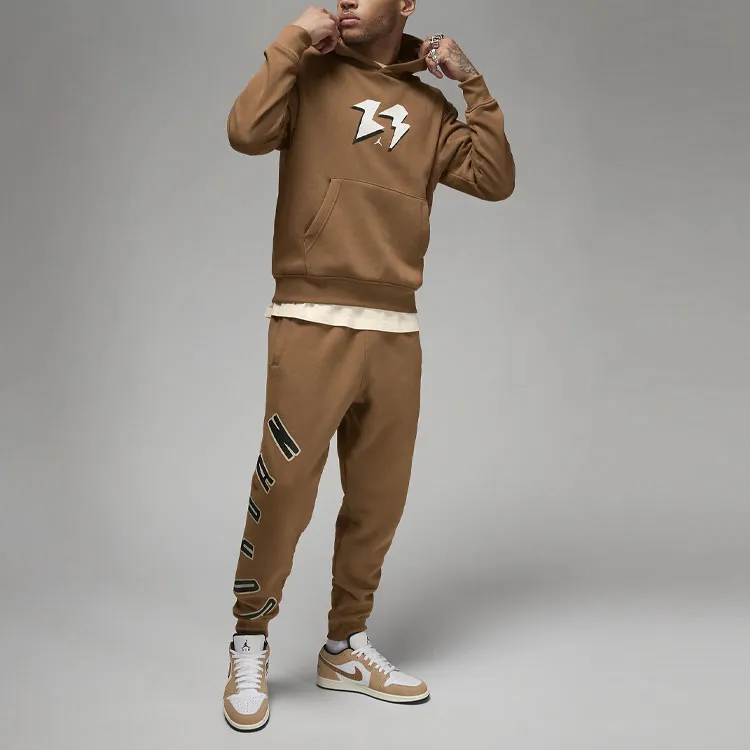Jordan Flight MVP Knitted Sweatpants Men's Tan-2