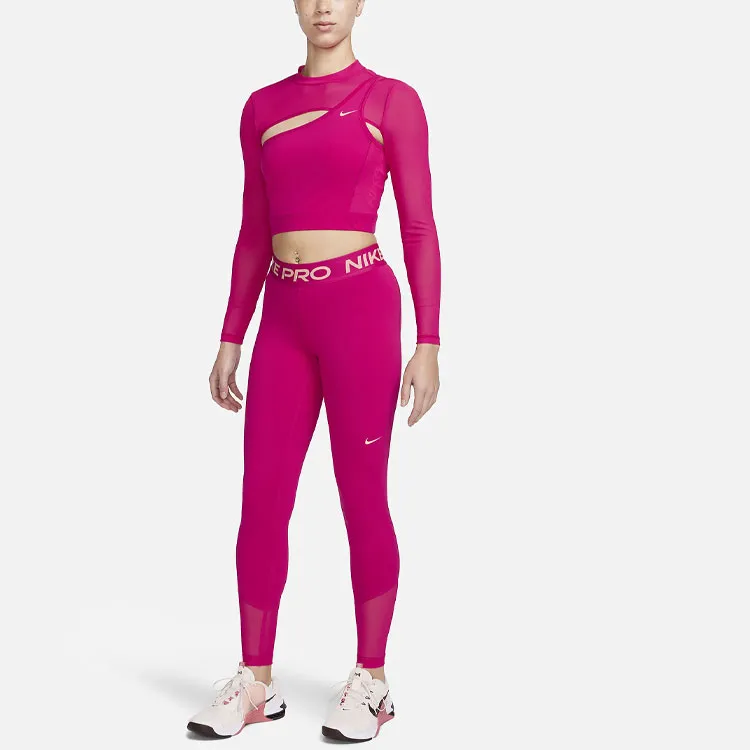 Nike Pro Women's Long Sleeve Cropped Top-2