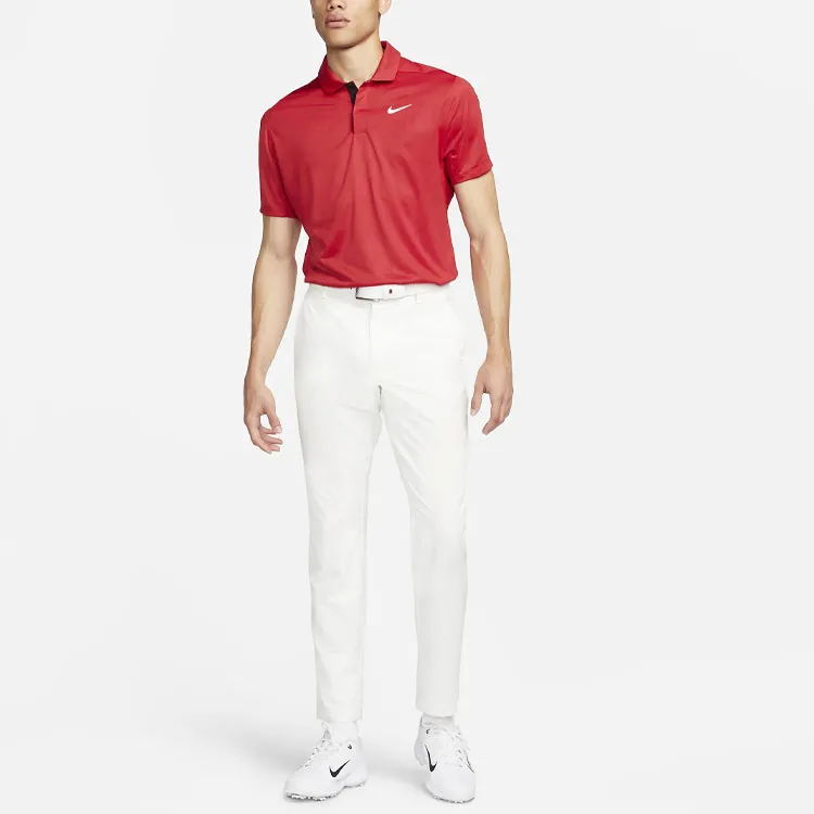 Nike Tiger Woods Polo Shirt Men's Gym Red-2