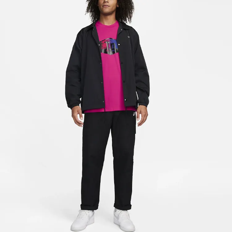 Nike Sportswear T Shirt Men's Rose Red-1