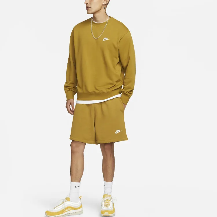 Nike Sportswear Club Sweatshirt Men's Yellow-2