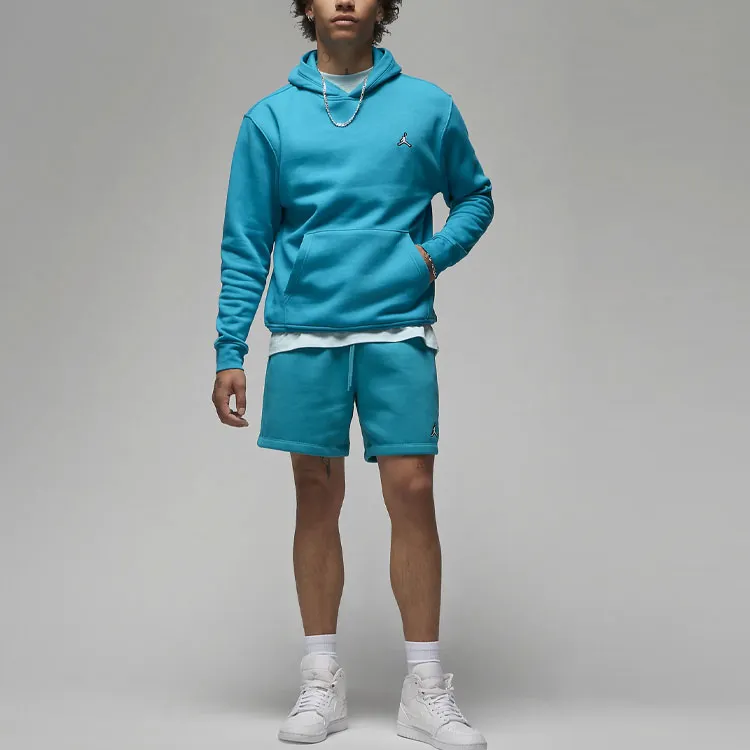 Jordan Brooklyn Fleece Casual Shorts Men's Aqua Blue-1