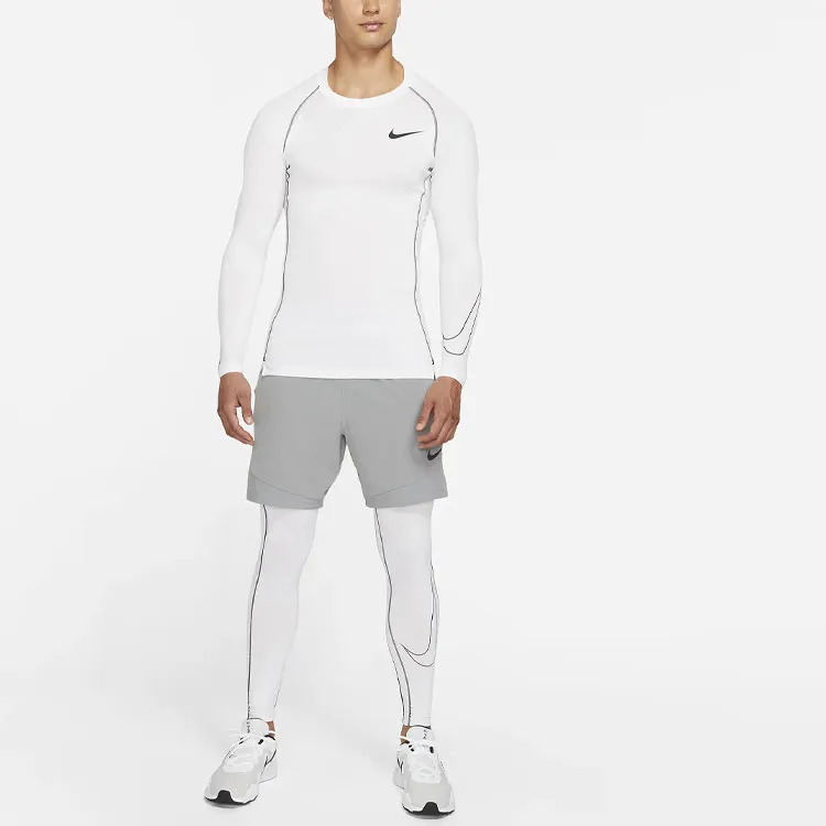 Nike Pro Dri FIT Workout Clothing Men's White-2