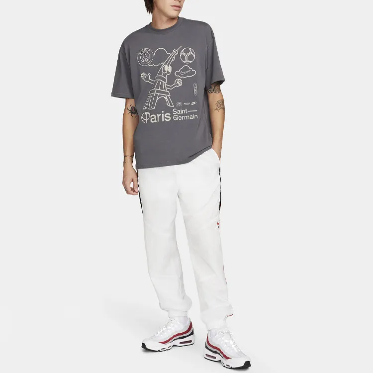 Nike Paris Saint Germain Max90 T Shirt Men's Iron Gray-2
