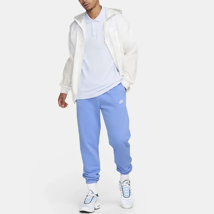 Nike Sportswear Club Fleece Knitted Sports Pants Men's Sky Blue-2
