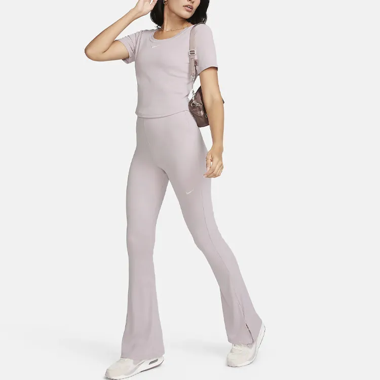 Nike Sportswear Chill Knit Women's Tight Mini-Rib Flared Leggings-2