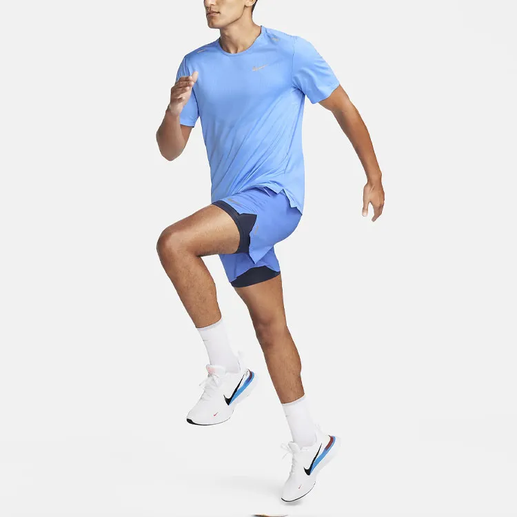 Nike Rise 365 T Shirt Men's University Blue-2