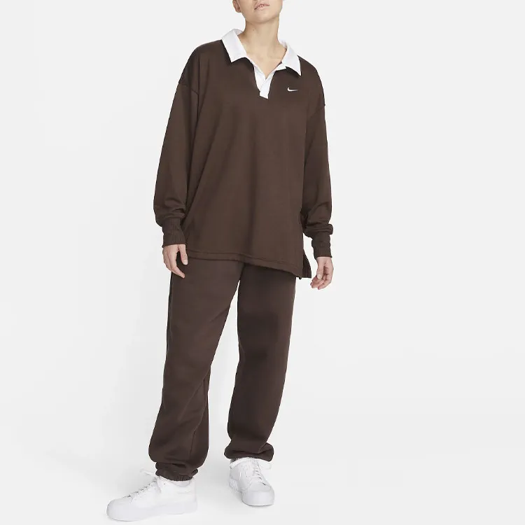 Nike Sportswear Essential Polo Shirt Women's Dark Brown-2