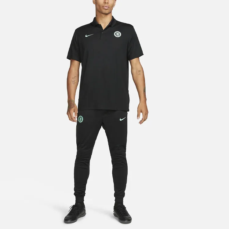 Nike Chelsea F.C. Strike Third Knitted Sports Pants Men's Black-2