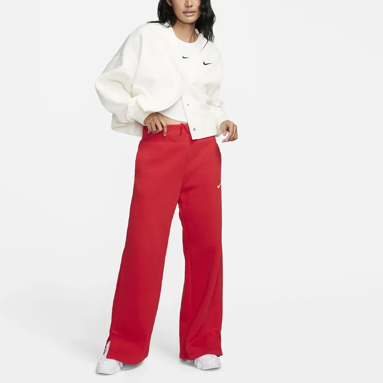 Nike Sportswear Phoenix Fleece Knitted Sports Pants Women's University Red-2